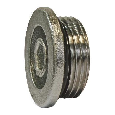 Bouchon male laiton chrome 3/4 auto etan