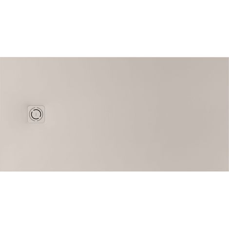 Receveur de douche extra plat en Stonex® Terran-N + Grille Twist - 1200x800mm - Beige (1/2)