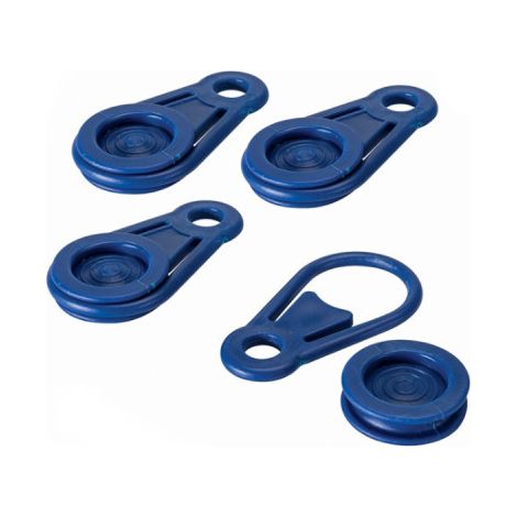 CONJUNTO DE 6 CLIPS TIPO PINZA PARA SUJECION DE TOLDOS Y LONAS. Ø0,44x8,3cm BENSON (1/2)