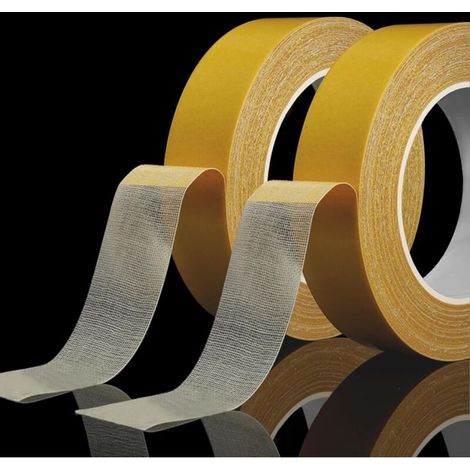 Extra Strong Transparent Double-Sided Adhesive Tape, 2 Rolls 2.3cm x 20m Heavy Duty Mounting Tape, Powerful Ultra-Resistant Nano Tape for Carpets, Rugs, and Doormats (1/5)
