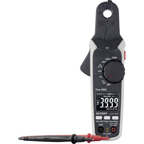 [NEUWERTIG] B-Ware Voltcraft Stromzange VC513 80A Messgerät True RMS digital 4000 Counts CAT III