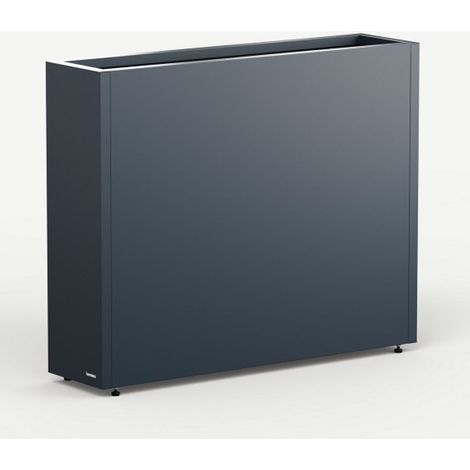 Fioriera Alta Herstera PLANTER DIVIDER 25 in Metallo colore Antracite 100x25x80 cm (1/4)