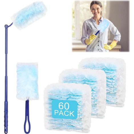60er Staubmagnet Nachfüllpack Duster Einweg Staubwedel Tierhaare Schmutz (1/5)