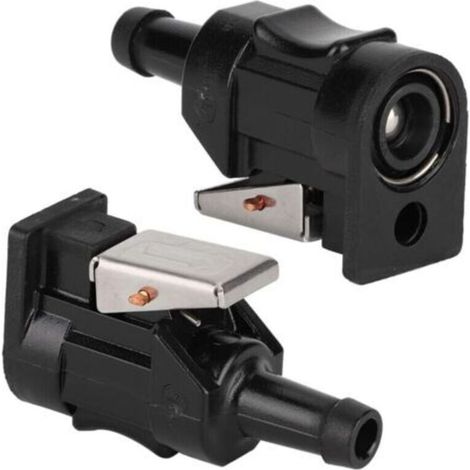 Connecteur de conduite de carburant hors-bord, 1 paire connecteur Barb femelle 8mm pour moteur bateau (1/5)