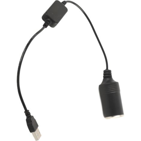 Adaptateur pour prise allume-cigare voiture, adaptateur filaire PVC femelle, pour équipement électronique automobile (1/5)