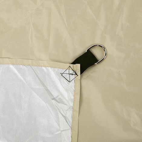 Voile d'ombrage imperméable, protection UV et solaire pour terrasse, jardin et aménagement extérieur, 3,6 x 3,6 m (1/5)