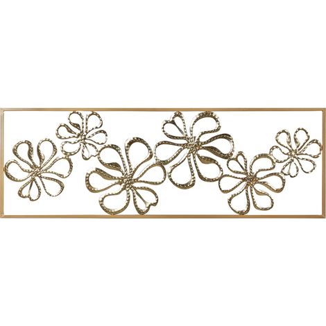 Wall Decor Flower CERIUM Metal 31 cm Gold (1/5)