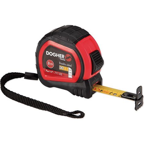 Doppelseitiges professionelles Maßband 3m  DOGHER 771-03