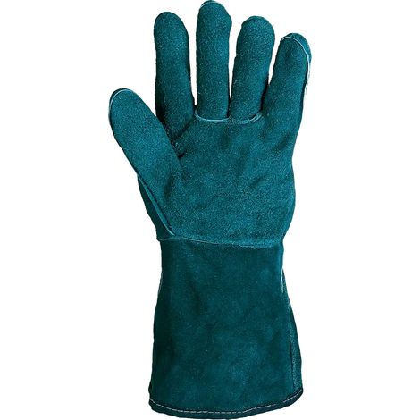 SIR SAFETY SYSTEM TAIWAN Gants de protection anti-chaleur en cuir vert Taille 10 Lot de 12 paires