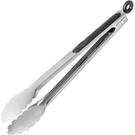 Pinces griller Premium Pinces cuisine Pinces universelles acier inoxydable avec silicone pour griller, faire cuire au four et servir (1/4)