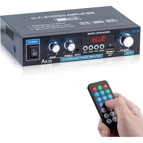 Récepteur audio vidéo Bluetooth amplificateur de composants HiFi pour haut-parleurs passifs (1/5)