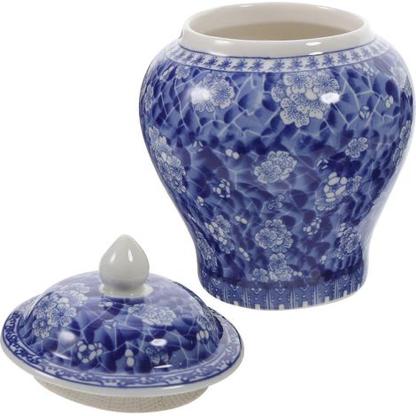 Boîte à thé en céramique multicolore avec couvercle hermétique, idéale pour conserver le thé. (1/5)