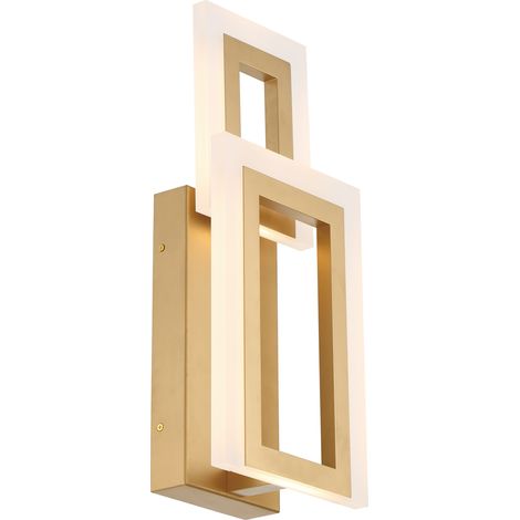 Applique geometrica moderna oro LED 20W Quintiesse (1/5)