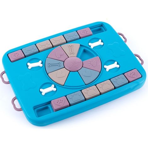 Jouet d'éveil pour chien, distributeur de croquettes à alimentation lente, jeu interactif d'entraînement pour animaux de compagnie (1/5)