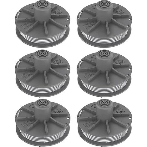 Lot de 6 bobines de fil pour débroussailleuse Gardena 5307-20, Easycut 400 Art. 8846, EasyCut 400/25 Art. 9807, ComfortCut450 Art.8847 (1/5)