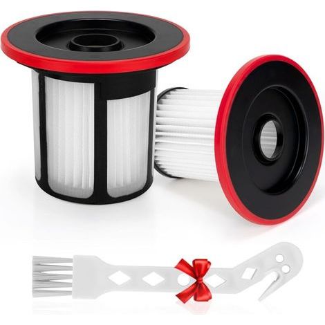 KGC Replacement Filter for Bosch Unlimited 6 Vacuum Cleaner, Compatible with Series 6 Cordless Vacuum Cleaner Models BCS611AM BKS611MTB BBS611, Set of 4 with Holder and Brush (Replaces 12033215) (1/4)