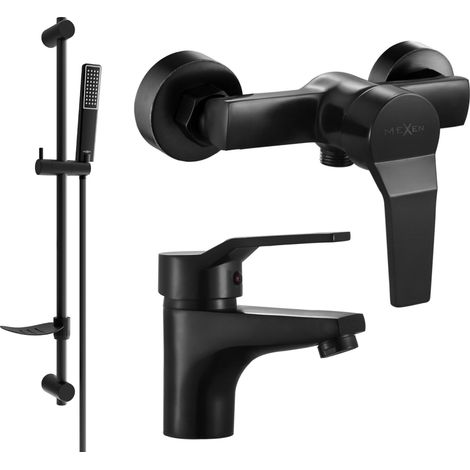 Mexen Caro DF72 Brausegarnitur, Schwarz - 746604DF72-70 (1/4)