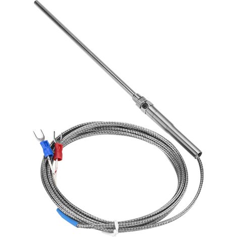 Fil de capteur de température pour thermocouple de type K à filetage M8, sonde de 150 mm, plage de mesure 0-400 °C (2 m) (1/5)