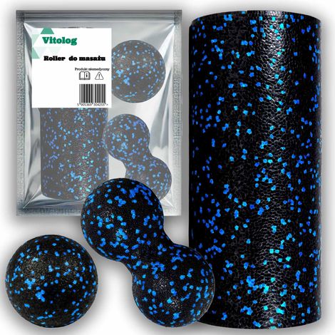 Rodillo Duoball para masajes en cuerpo, espalda, piernas y manos, EPP. (1/5)