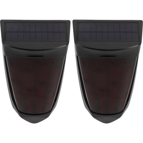 Lot de 2 lampes solaires LED intelligentes avec contrôle de la lumière, pour décoration extérieure, étanches. (1/5)