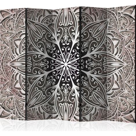 Paravento - Feathers (Pink) II [Room Dividers] - 225x172 (1/4)