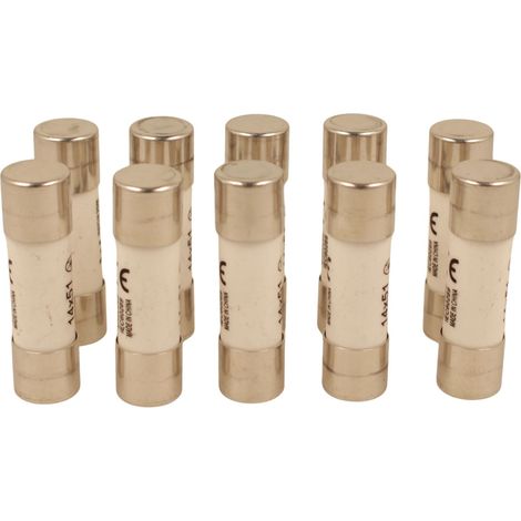 10 Pezzi Fusibili AC 500V AC D14X51mm AC 500V IP20 IEC60269 STI-63D, Disponibili 16A 25A 32A 40A 50A 63A (50A)