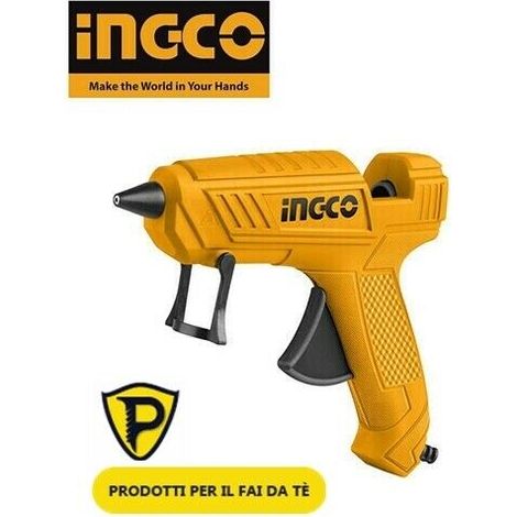 Pistola per Colla a Caldo 100 W Termocollante 2 Stick di Colla Legno Carta INGCO (1/6)