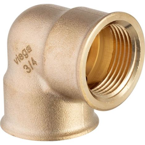 Viega Curva in bronzo 90° 1 1/4 pollice durevole (1/3)