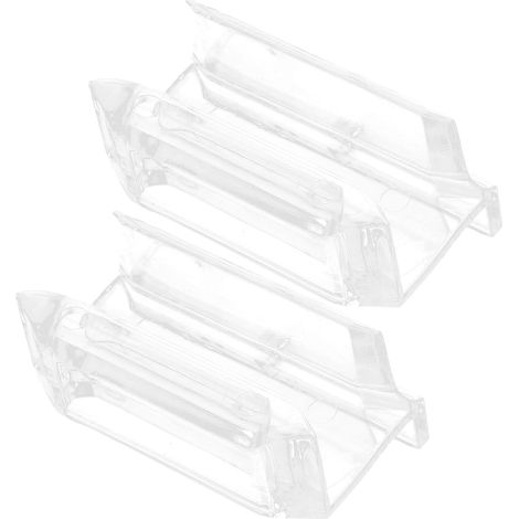 2 Stück 3/8 Zoll Transparente Acryl Schiebetürführung für Glasduschtüren Bodenschiene Duschkabine...