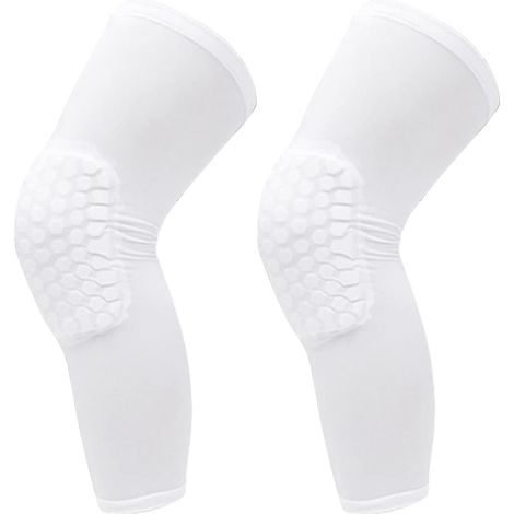 Genouillères, 2 pièces, unisexes, genouillères anti-collision alvéolées étendues pour basketball (L) (1/5)