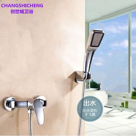 All-copper mixing valve for hot and cold water heaters, shower faucets, solar shower head sets, concealed bathroom faucets - copper style