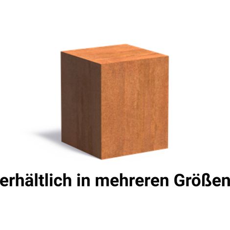 Adezz Sockel Corten-Stahl Gartendeko Podest Standfuß bis zu 150 kg
