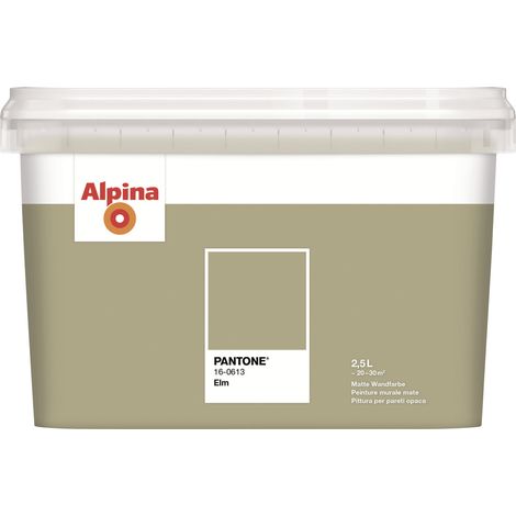 Alpina Wandfarbe Pantone matt elm 2,5 L Wandfarbe