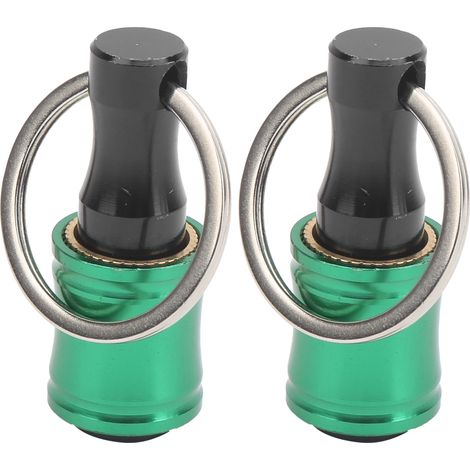 Porte-embouts de tournevis 2 pièces, porte-clés rallonge à dégagement rapide, adaptateur outil en alliage d'aluminium vert (1/5)