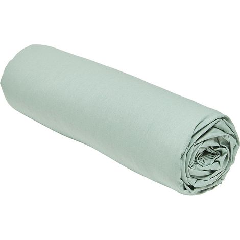 Drap housse - TODAY - 160 x 200 cm + 30 cm - Coton - Organic Celadon (1/5)