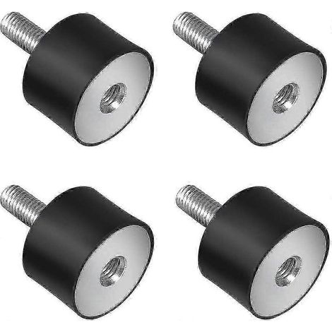4x Silent Block en caoutchouc, amortisseur de vibrations M6 M8, butée filetée 30x20 M8x23 (1/4)