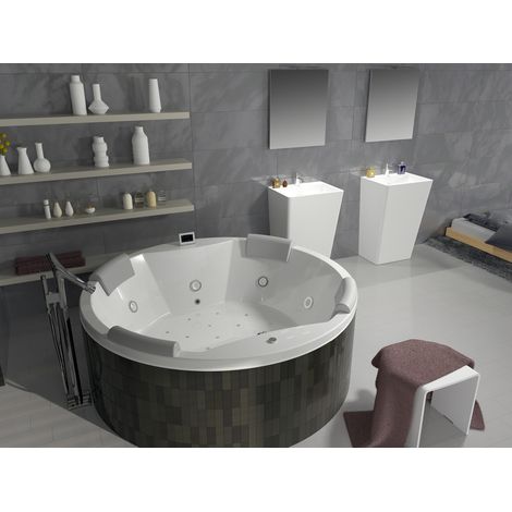 RIHO Carmen Thermae-Badewanne, rund, für vier Personen,