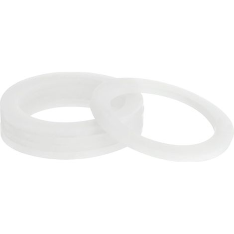 5Pcs Silicone Joint 56mm OD 42mm ID 3mm Largeur Blanc (1/5)