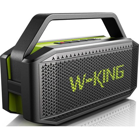 Powerful Bluetooth Speaker 100 W Max IPX6 Speaker Construction 60W Waterproof Portable Wireless Bluetooth Speaker Outdoor Boombox Resistant and Floating 108dB Deep Bass, 40H, AUX, TF, EQ (1/5)