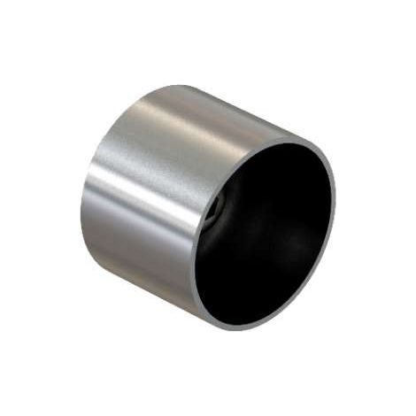 Raccordo in acciaio inox satinato per corrimano in legno