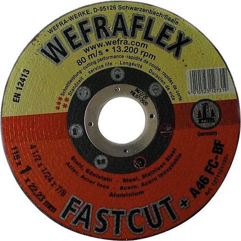 Disque de tronconnage Fastcut pour métaux D:115 x 1 x 22 mm (1/5)