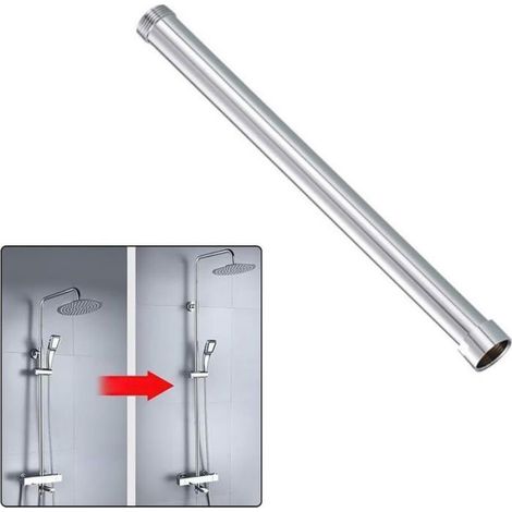 Rallonge De Douche - Acier Inoxydable - 30 Cm - Pour Pommeau De Douche Standard - 1 Piece (1/5)