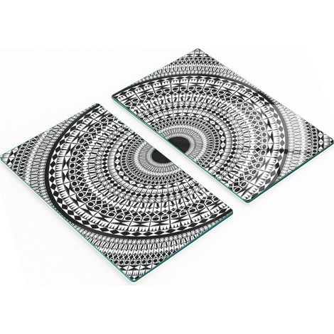 Tablas de cortar de vidrio para cocina con adornos decorativos gráficos 2x30x52 cm (1/5)