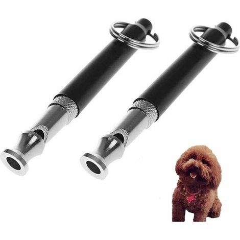 2pcsSifflet de Formation de Chien, sifflet ultrasonore à Haute fréquence avec fréquence réglable pour la Formation des Chiens et Le contrle de décrochage (1/3)
