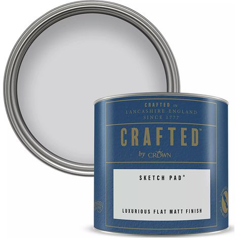 Crown Crafted Luxurious Flat Matt Emulsion (Sketch Pad, 125ml) (1/3)
