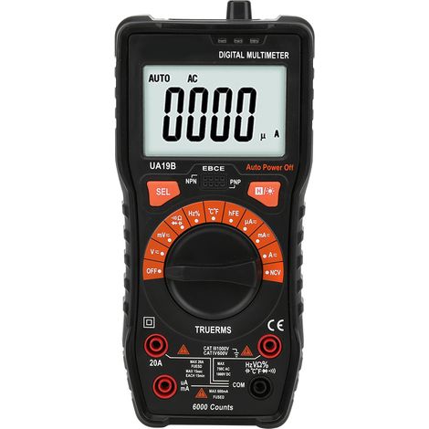 Multimètre Numérique Portable TRMS UA19B Mesureur de Tension Courant Capacité Résistance (1/5)