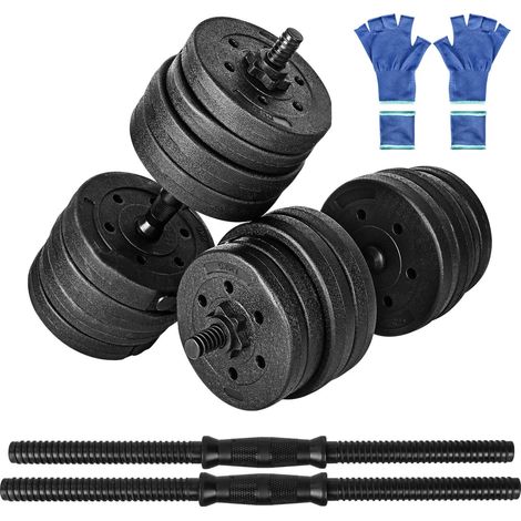 Youyijia 30kg Dumbbell Set Adjustable Barbell Hand Weight Lifting Training with Connecting Rod for Bodybuilding Home Gym Fitness Strength Workout (1/5)