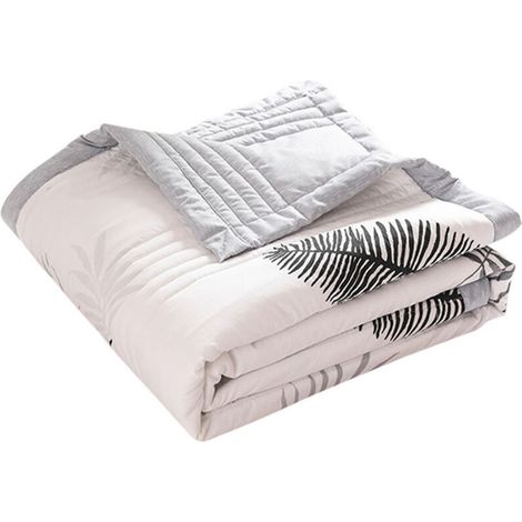 SABIR Couvre-lit matelassé, housse en microfibre douce, couvre-lit réversible, imprimé moderne (150 x 200 cm, draps) (1/5)