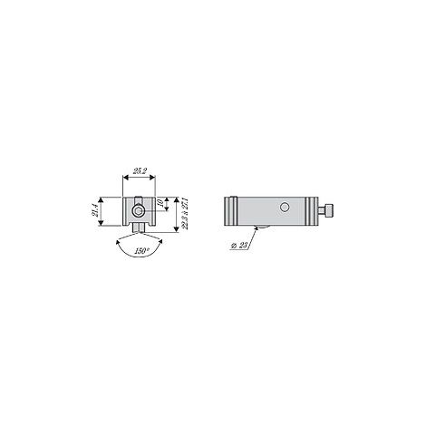 La Croisee Ds – Chariot simple réglable pour rail de porte coulissante – Compatible menuiserie aluminium type 3841 – Longueur 2m – Finition métal