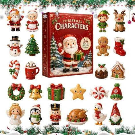 Calendrier de l'Avent Countdown de Noël Figurines de Collection en (1/5)